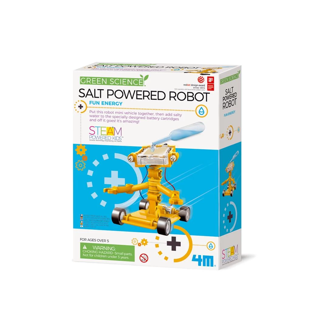 4M Kidzlabs Green Science Zout Waterkracht Robot Ontdekspeelgoed