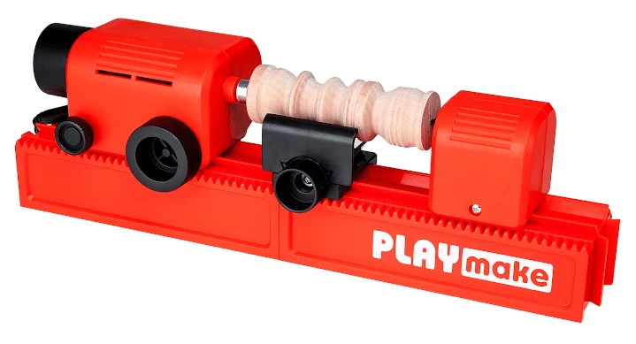 PLAYmake 4 In 1 Houtbewerkingsmachine Houtdraaibank - Afbeelding 2