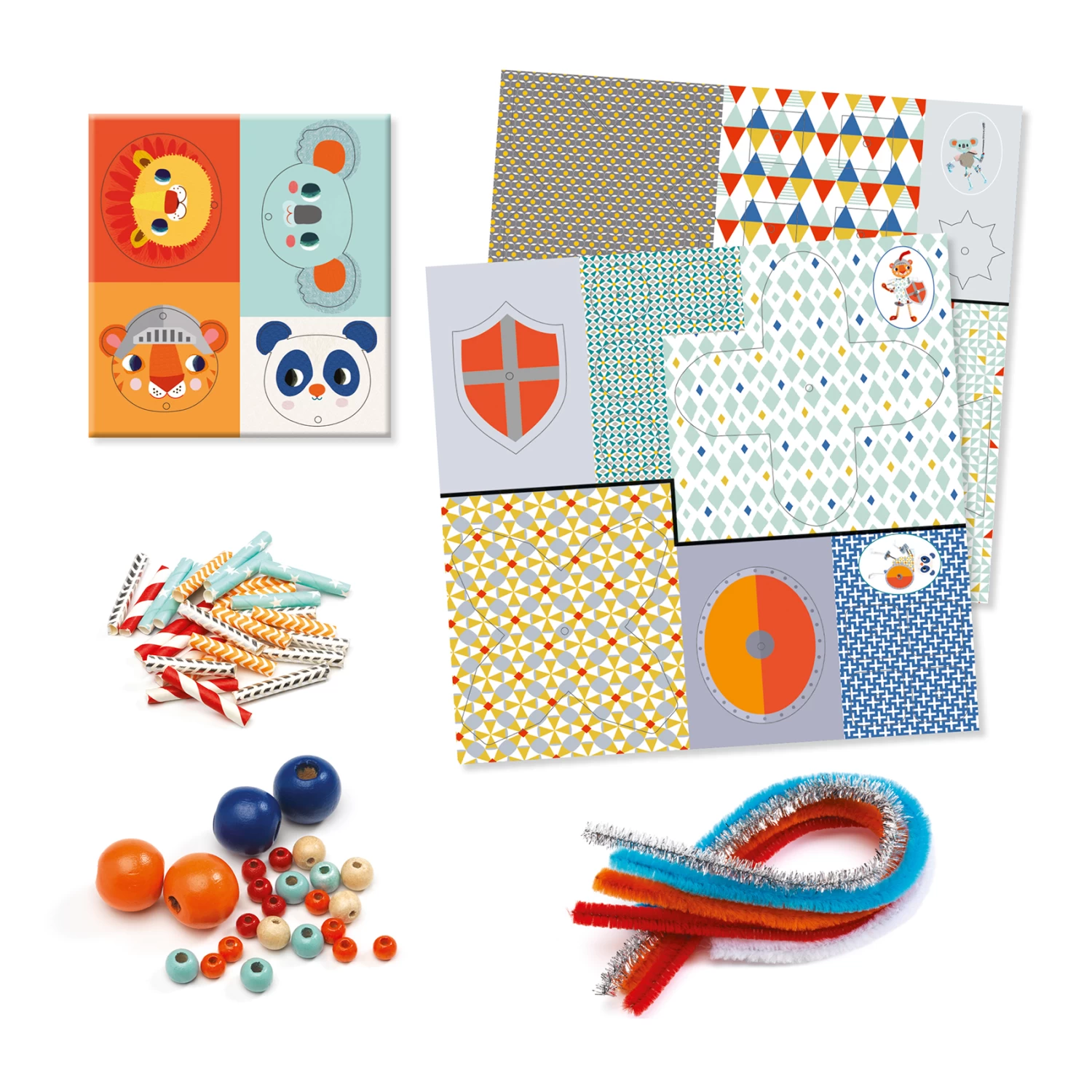 Djeco Rijgen Knutselset Mijn-Ridders - Afbeelding 3