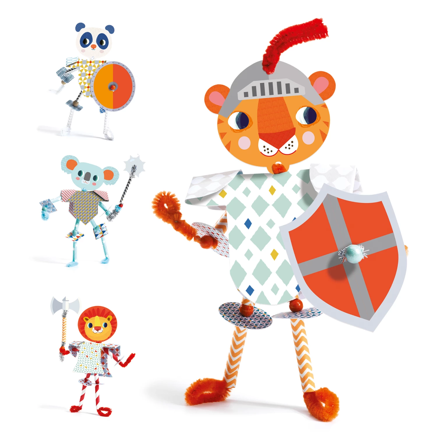 Djeco Rijgen Knutselset Mijn-Ridders - Afbeelding 4