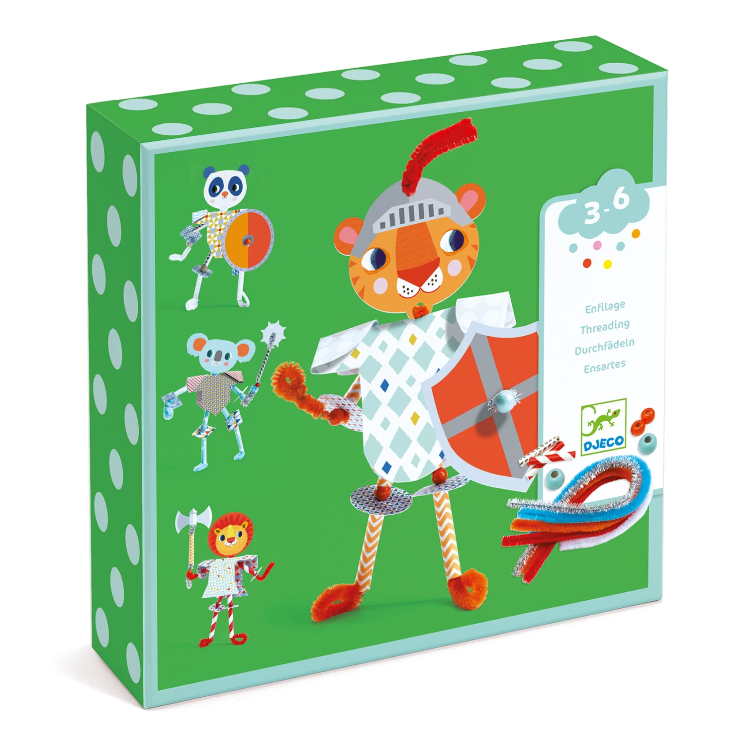 Djeco Rijgen Knutselset Mijn-Ridders