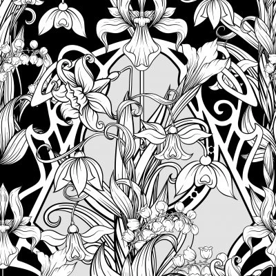 Glitter Kleurboek Night Flowers - Afbeelding 5