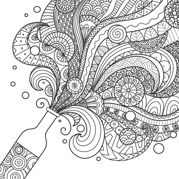 Glitter Kleurplatenboek Kleurboek Happiness - Afbeelding 4