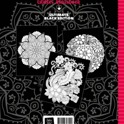 Glitter Kleurboek Night Flowers - Afbeelding 2
