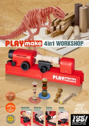 PLAYmake 4 In 1 Houtbewerkingsmachine Houtdraaibank - Afbeelding 10