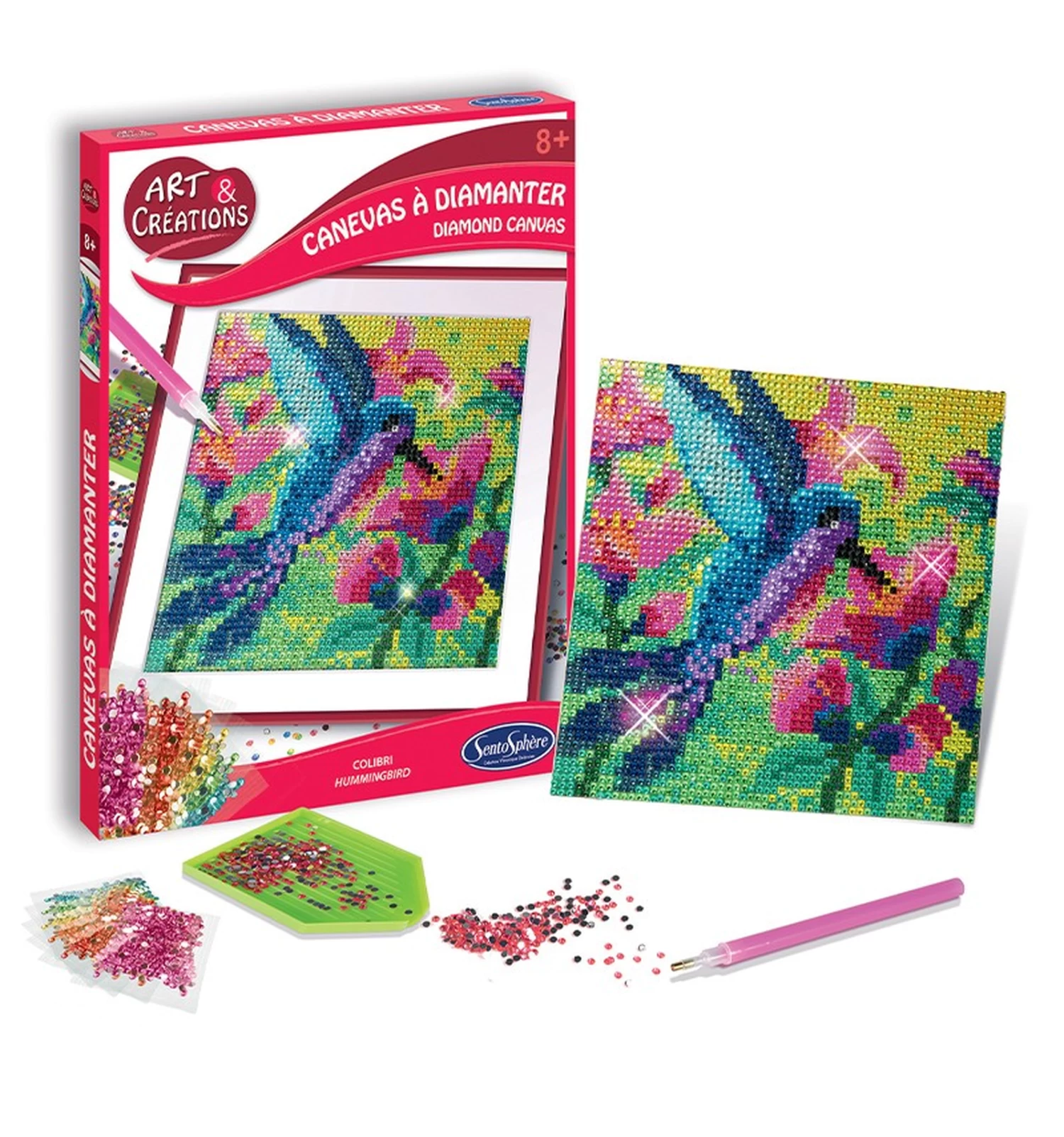 Diamond Painting Kolibri – Sentosphere Knutselpakket - Afbeelding 2