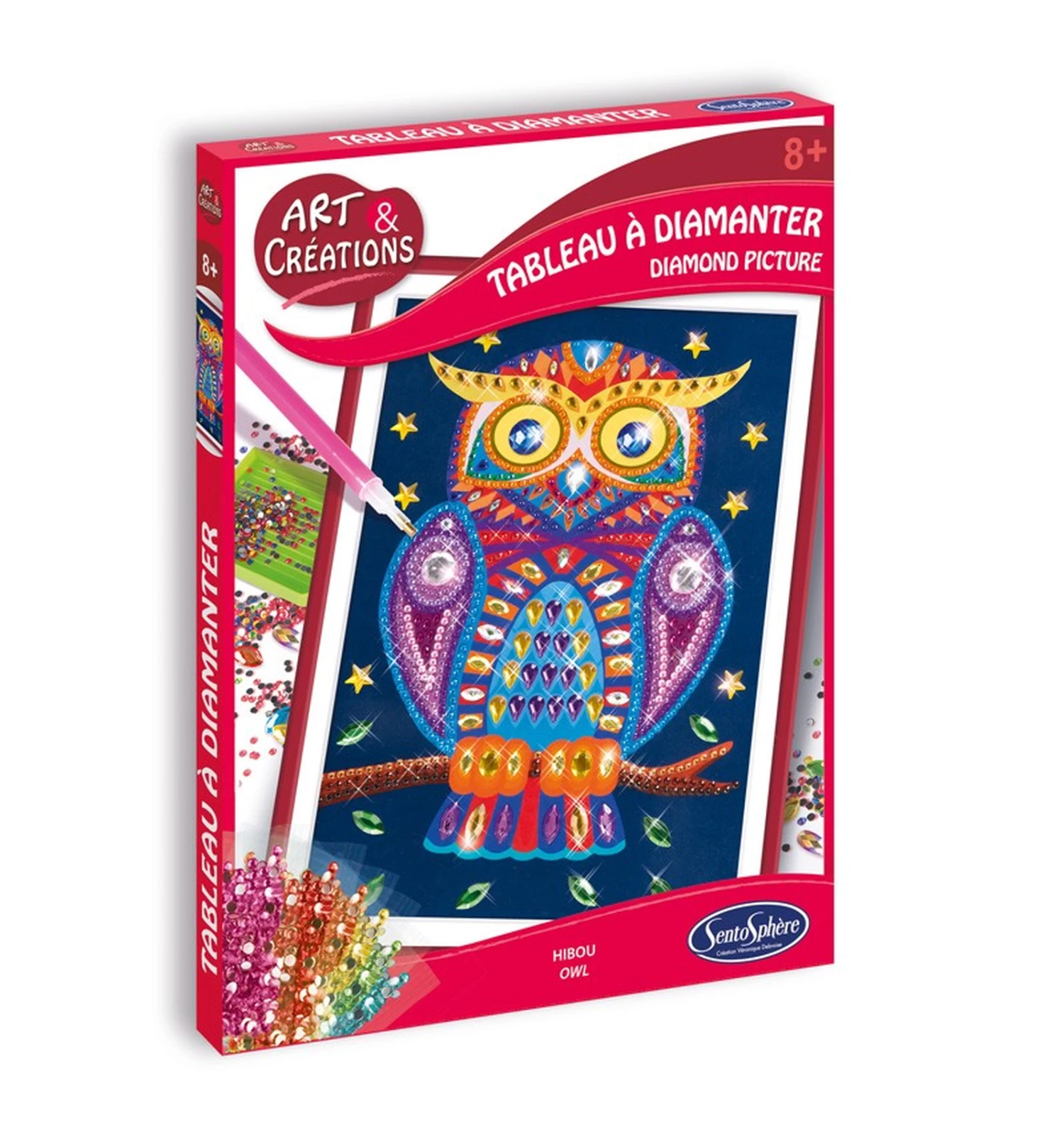 Diamond Painting Uil – Sentosphere Knutselpakket