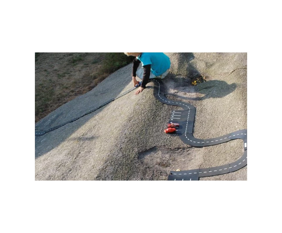 WayToPlay Start En Finish Rubber Autobaanstukken 2pc - Afbeelding 3