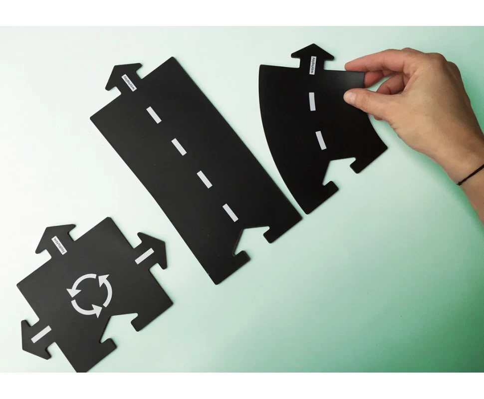 WayToPlay Ringroad Ringweg Rubber Flexibele Autobaan 12-dlg - Afbeelding 4