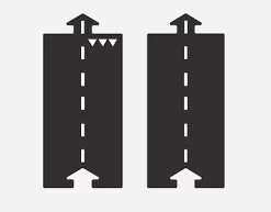 WayToPlay Rubber Autobaanstukken Recht 2pc