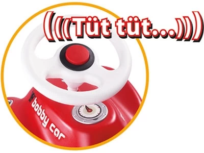 Big New Bobby Car Rood Loopauto - Afbeelding 7