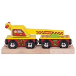 BigJigs BJT416 Rail Wagon Kraantransport Houten Trein