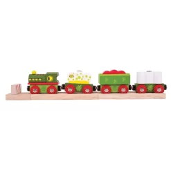 BigJigs BJT465 Houten Trein Dinosaurus