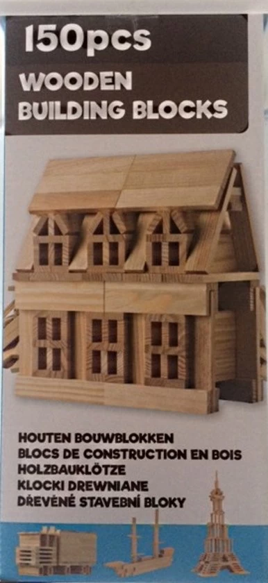 Bouwplankjes City Blocks 150 Stuks - Afbeelding 2