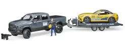 Bruder 02504 RAM-2500 Incl Autotransporter En Racing Roadster