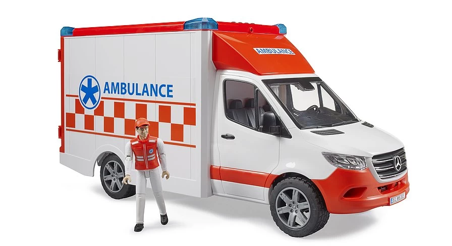 Bruder 02676 Mercedes Sprinter Ambulance Met Verpleger - Afbeelding 2