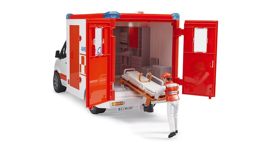 Bruder 02676 Mercedes Sprinter Ambulance Met Verpleger - Afbeelding 3