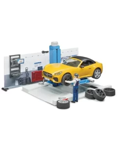 Bruder 62110 Autowerkplaats-met-roadster