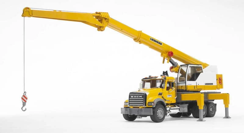 Bruder 2818 Kraanwagen Mack-Granite + Liebherr Telescoopkraan - Afbeelding 3