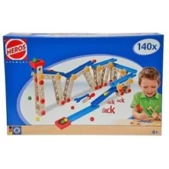Eichhorn/Heros Constructor 140-dlg Kogelbaan Houten Constructieset