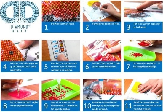 Diamond Dotz Eye Miniature Magic 28x29cm. DiamondPainting - Afbeelding 2