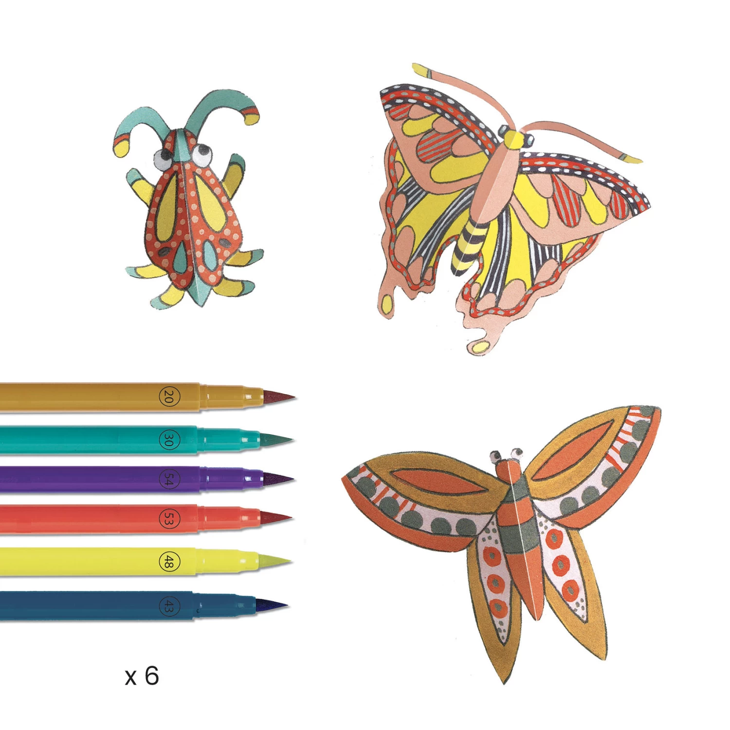 Djeco Kleur- En Knutselset Insectenkabinet - Afbeelding 3