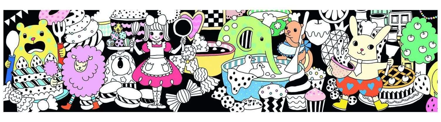 Djeco Fluwelen Kleurplaat Sweet-Parade Knutselset - Afbeelding 2