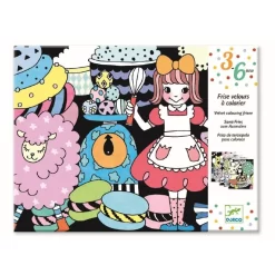 Djeco Fluwelen Kleurplaat Sweet-Parade Knutselset