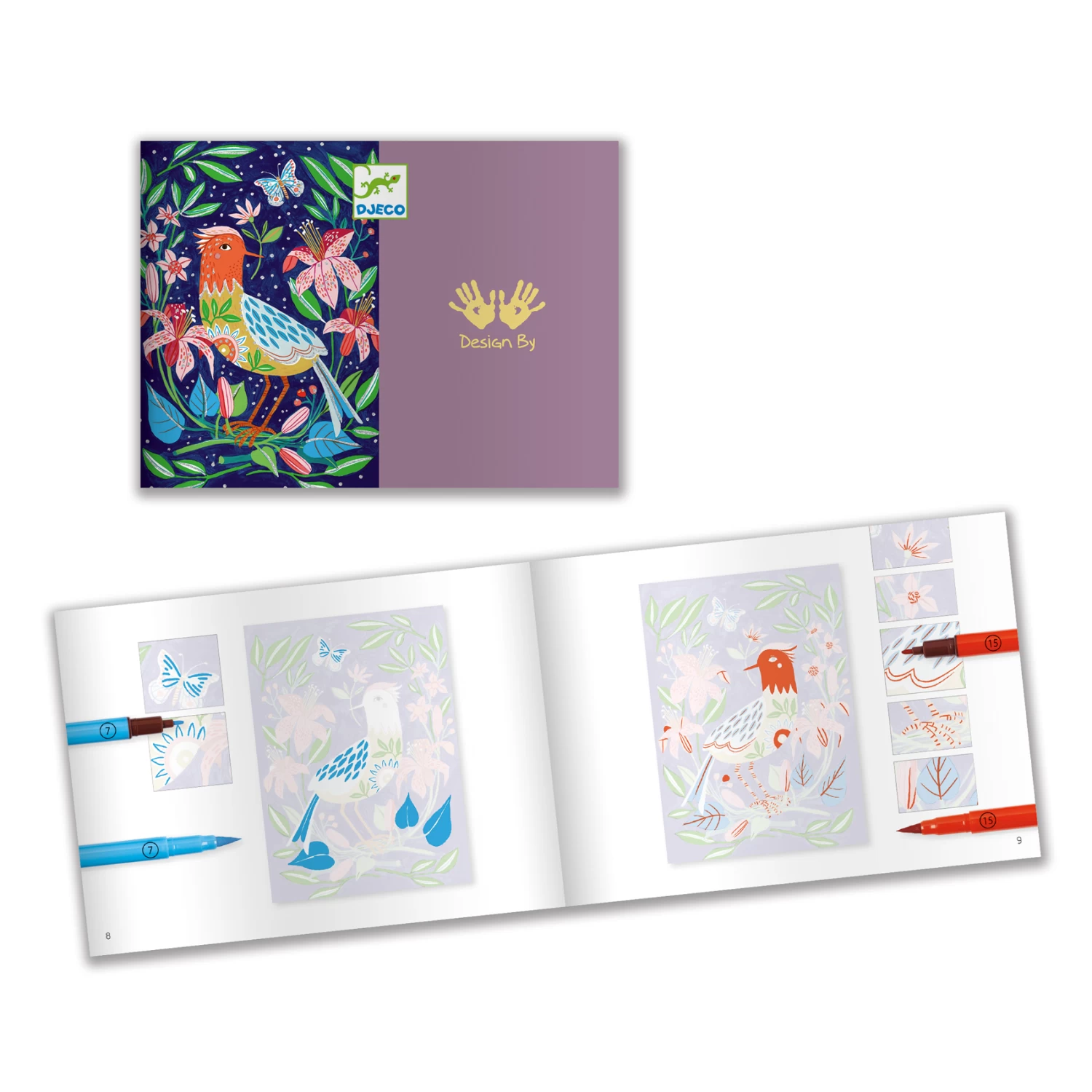 Djeco Kleuren-op-nummer In-de-tuin Knutselset - Afbeelding 2