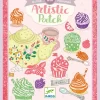 Djeco Knutselset Artistieke-glitterplaatjes Lekkernijen