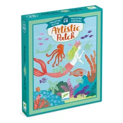 Djeco Knutselset Artistieke-glitterplaatjes Oceaan