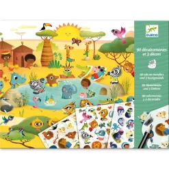 Djeco Krasplaatjes/Wrijfplaatjes Savanne Woestijn-en-noordpool