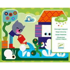 Djeco Magische Kleurplaten In-de-Tuin – Kleuren Met Water