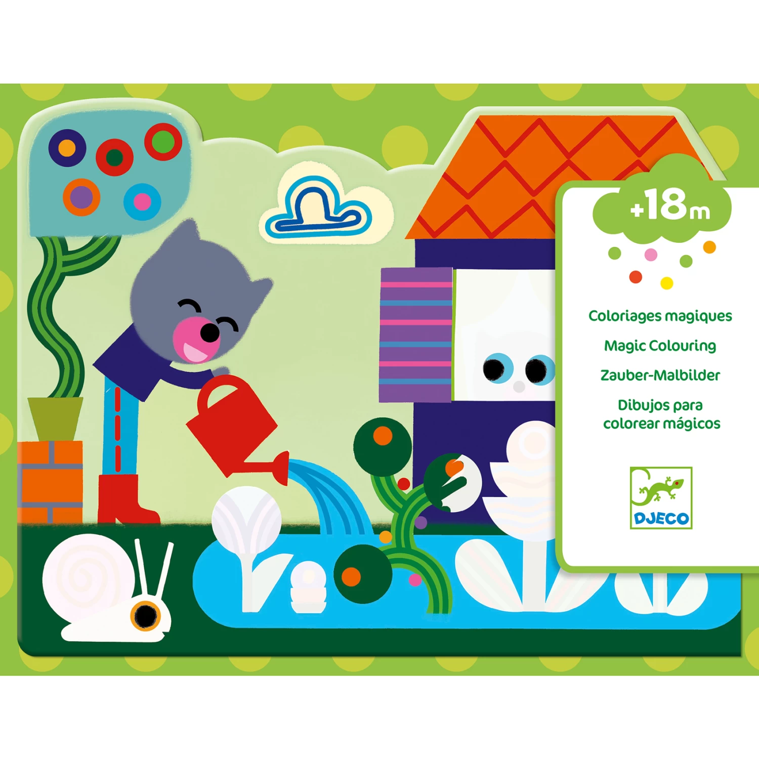 Djeco Magische Kleurplaten In-de-Tuin β Kleuren Met Water