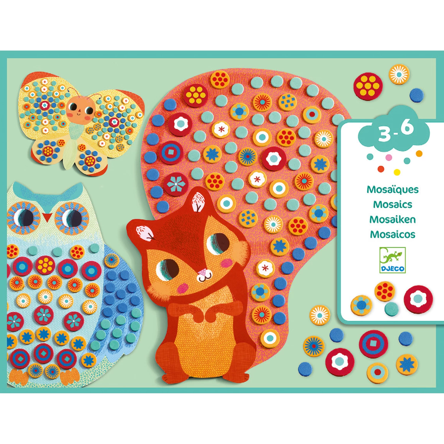 Djeco Mozaiek Millefiori Knutselset - Afbeelding 4