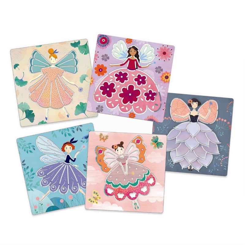 Djeco Tekensjablonen Feeën Knutselen - Afbeelding 3