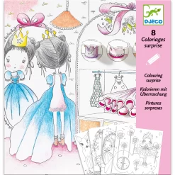 Djeco Kleurplaten-met-verrassing De-deurtjes-van-Pupi Knutselpakket