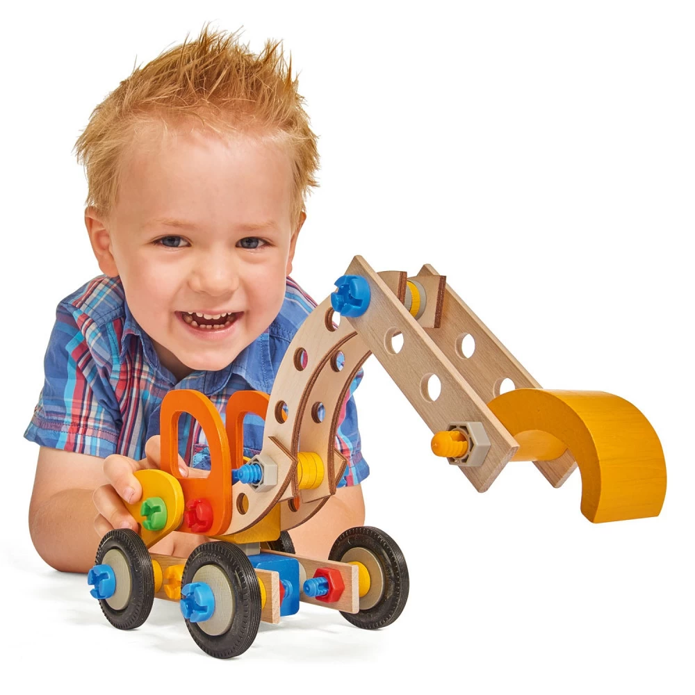 Eichhorn 3in1 Constructor 90-dlg Houten Constructie-speelgoed - Afbeelding 2