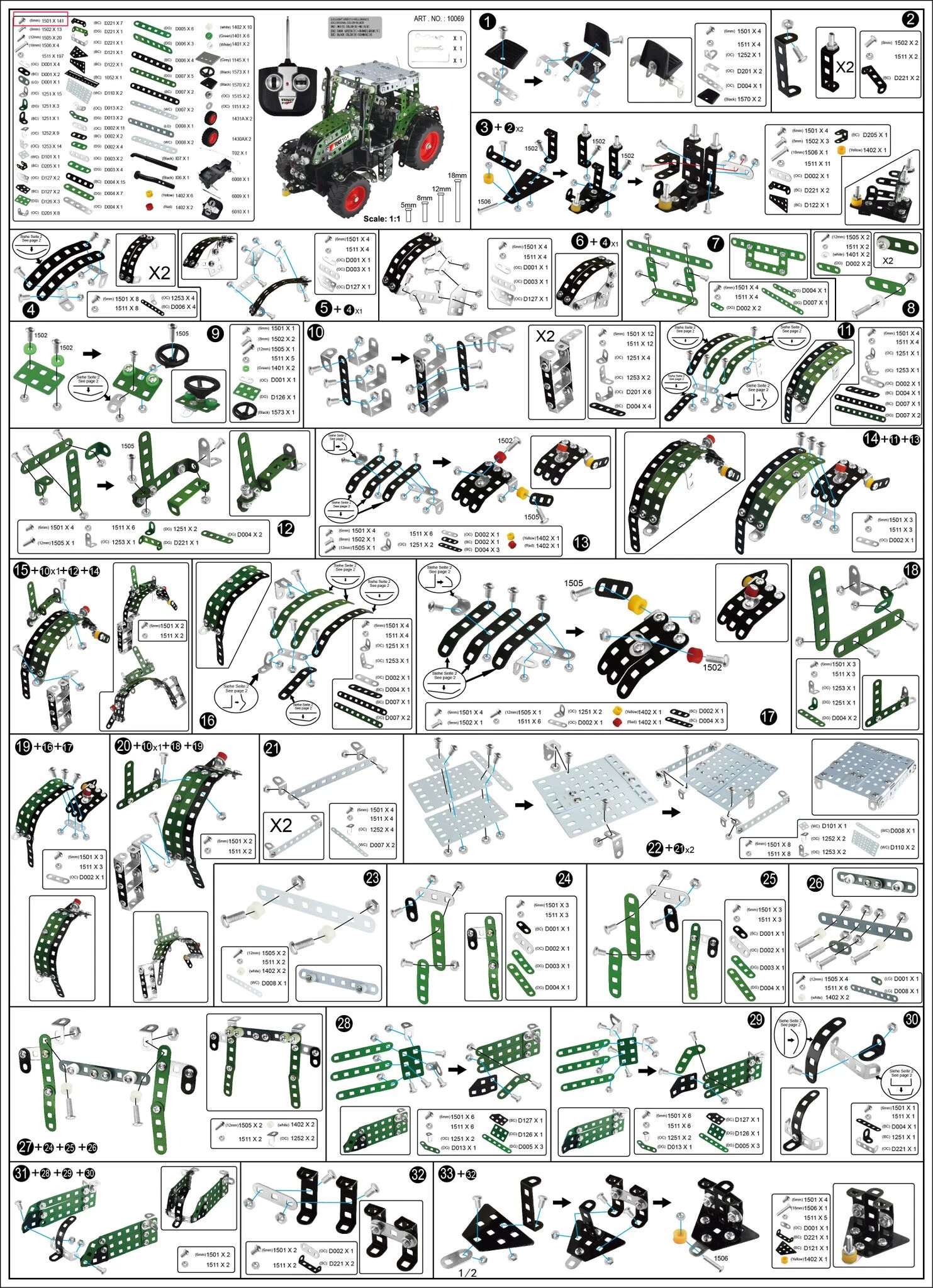 Tronico Junior Radiografisch Bestuurbare Fendt Vario 313 β 1 : 24 - Afbeelding 7