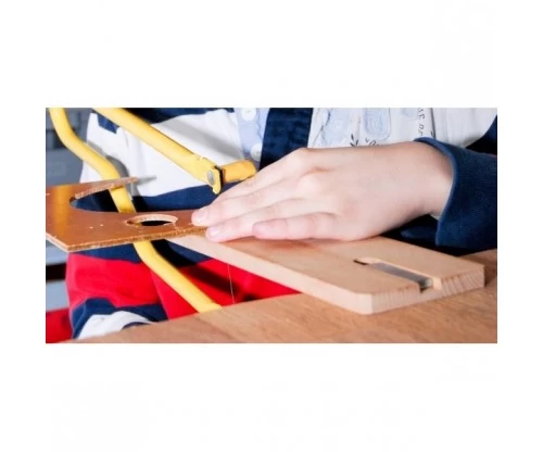 Toolkid Figuurzaagplankje Met Klem Kindergereedschap - Afbeelding 3