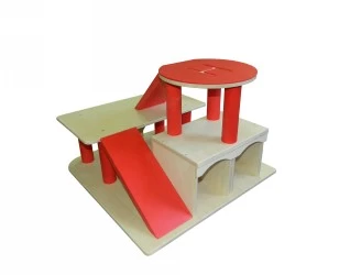 Robuuste Houten Garage Met Helikopterdek VanDijkToys - Afbeelding 4