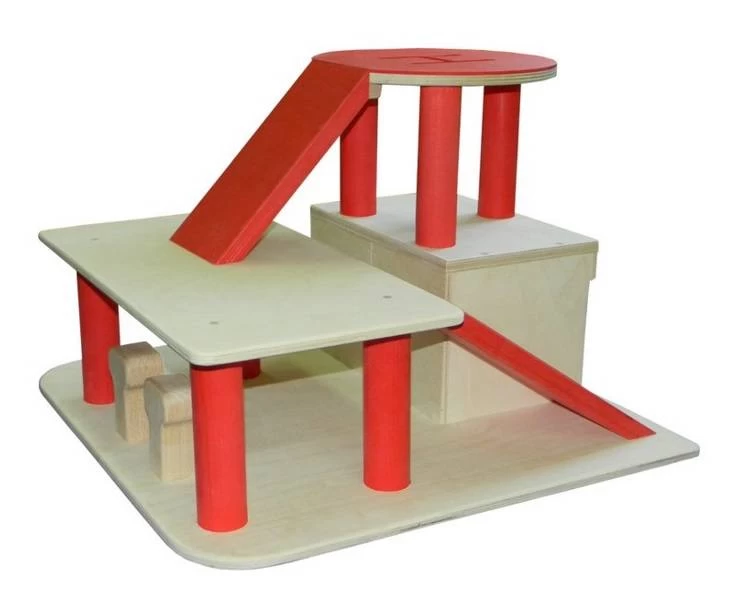 Robuuste Houten Garage Met Helikopterdek VanDijkToys - Afbeelding 3