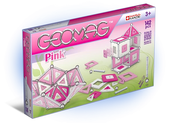 Geomag Pink Panels 142 Delig Magnetisch Speelgoed - Afbeelding 2