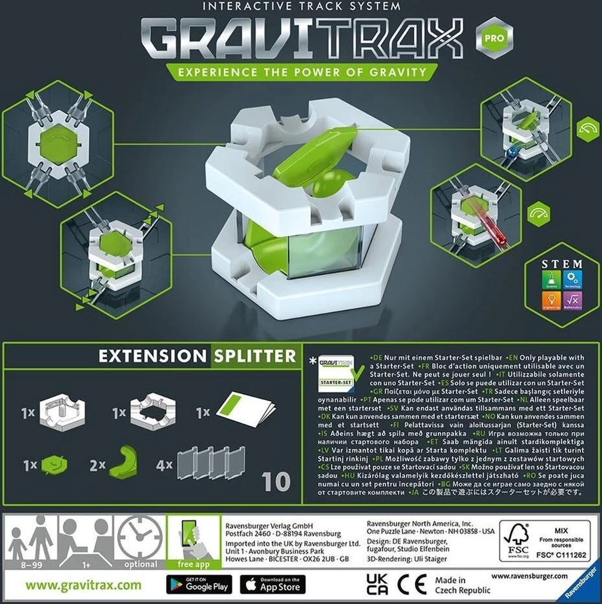 Gravitrax PRO Extension Splitter Knikkerbaan Ravensburger - Afbeelding 3