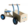 Houten Bakfiets Licht-Blauw Loopfiets VanDijkToys
