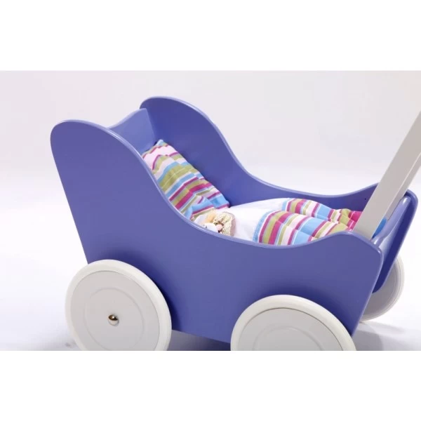 Houten Poppenwagen Purple - Afbeelding 3