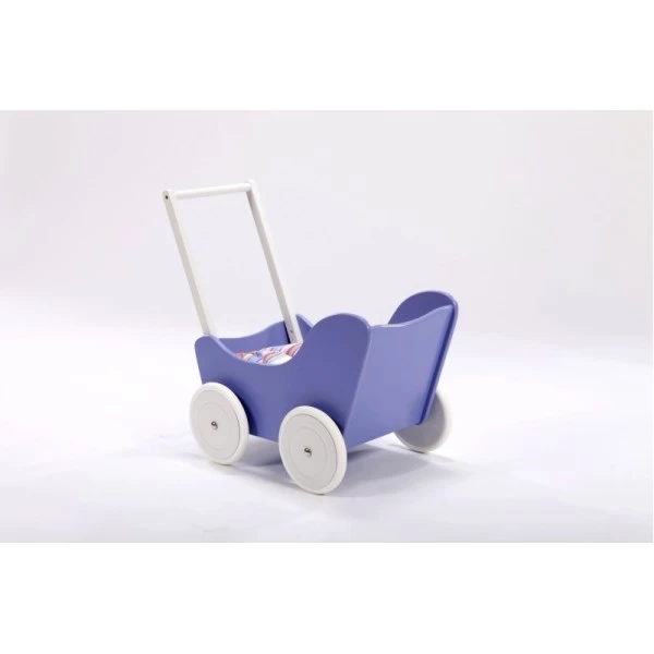 Houten Poppenwagen Purple - Afbeelding 4