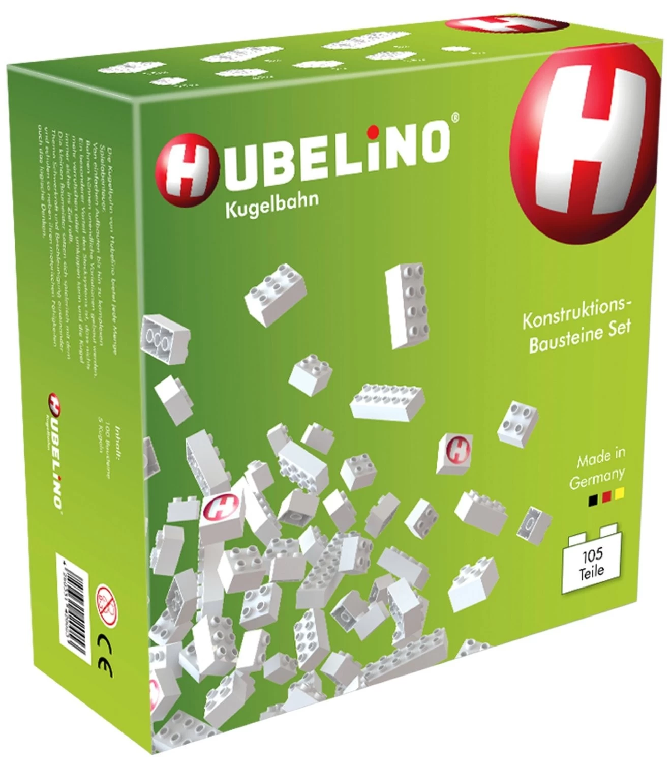 Hubelino Set Witte Bouwstenen 105-delig - Afbeelding 2