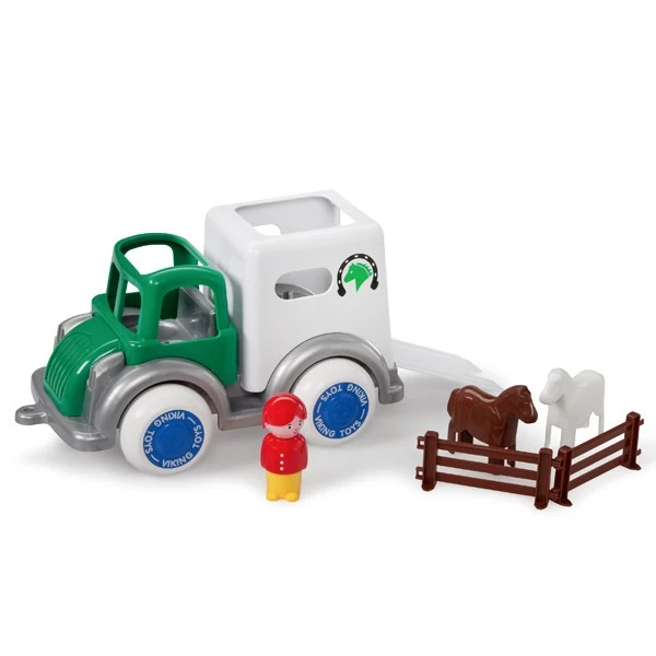 VikingToys Jumbo Horse-Transport Paardentransport-auto - Afbeelding 2