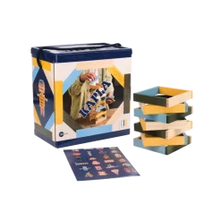 Kapla BA120BJV 120 Ton Licht En Donkerblauw Geel En Groen